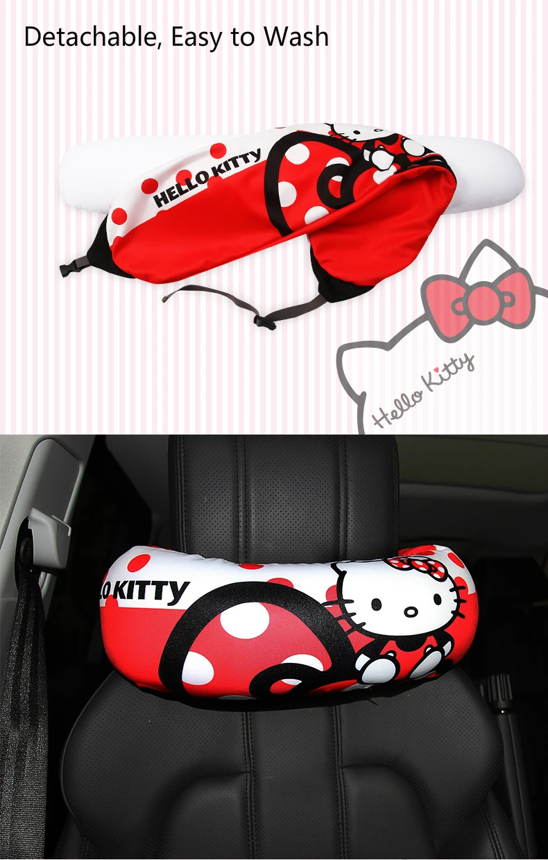 1 шт. Автомобильная подушка Kitty Cat Автомобильная подушка для шеи на сиденье Универсальная автомобильная подушка для шеи в автомобиль подголовник подушка под поясницу подушка автомобильные аксессуары
