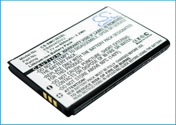 Cameron Sino 600 мАч аккумулятор EB483450VU для Samsung GT C3230 C3630 C3630C C3752 S5350|cameron sino|battery for samsungbattery |