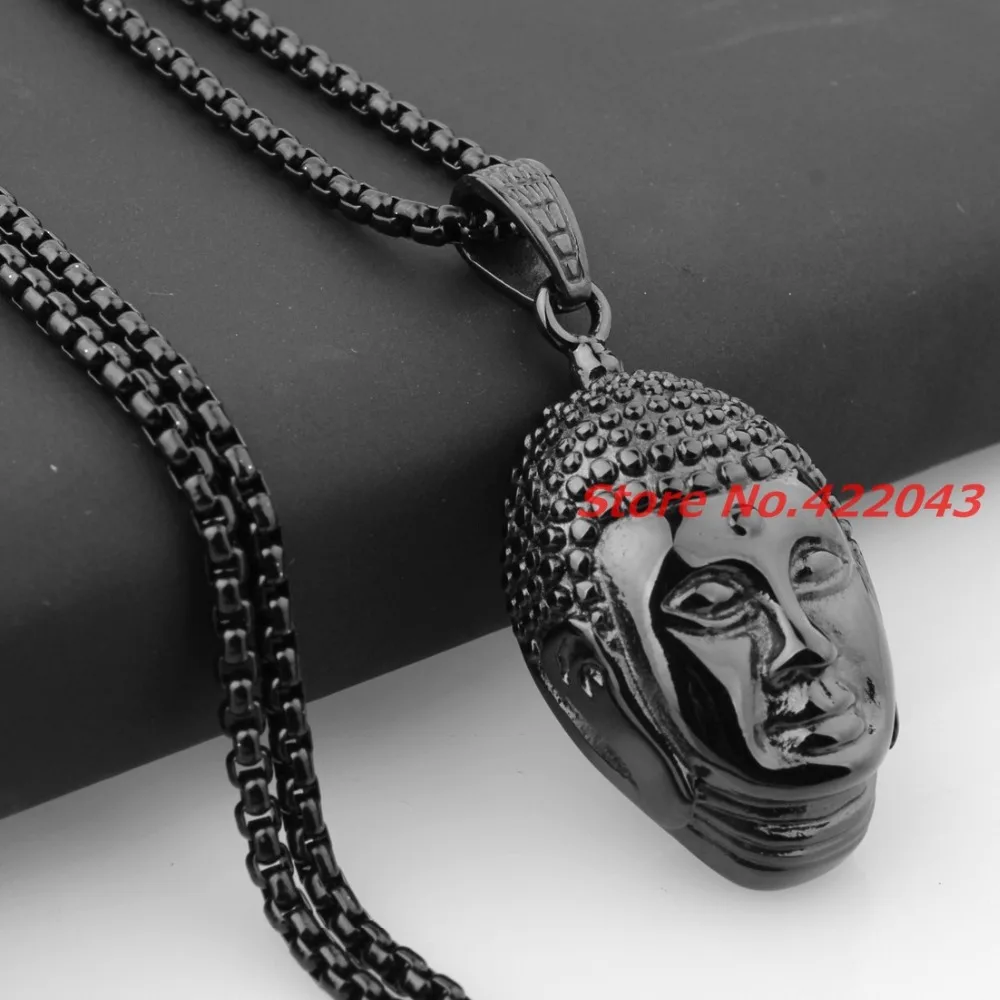 Новейшие буддистские Религиозные Подвески из нержавеющей стали 316L с головой