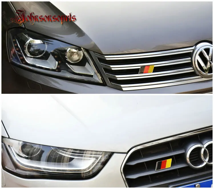 1 шт. эмблема с немецким флагом решетки значок наклейки на автомобиль для GOLF 6 7 CC