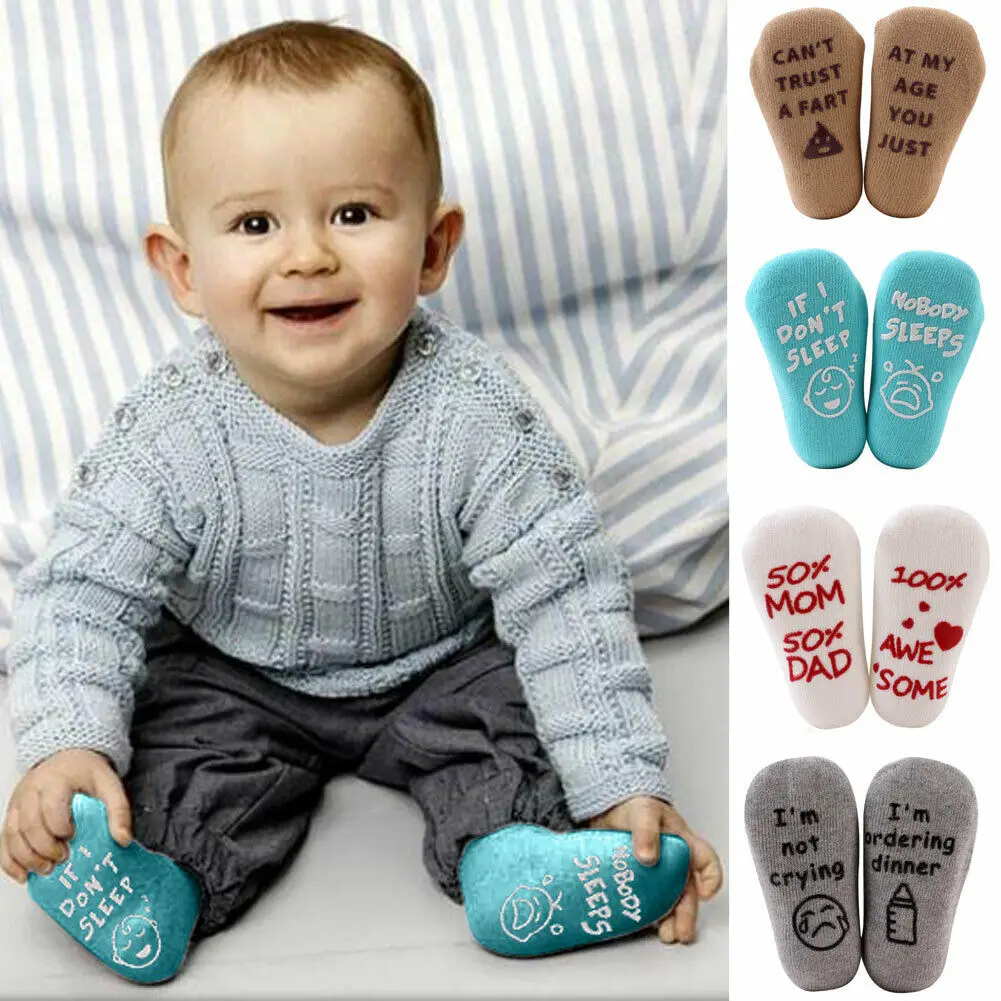 New Hot Sale Baby Girls Boys Letter Newborn Kids Comfortable Solid Cute Cotton Sock Slippers Warm Ankle Socks 0-12M | Детская одежда и