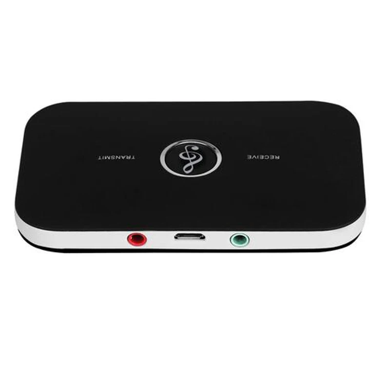 

B6 2 in 1 Bluetooth Transmitter & Receiver Wireless A2DP Bluetooth Audio Receiver Adapter Portable Audio Player Aux Music Black