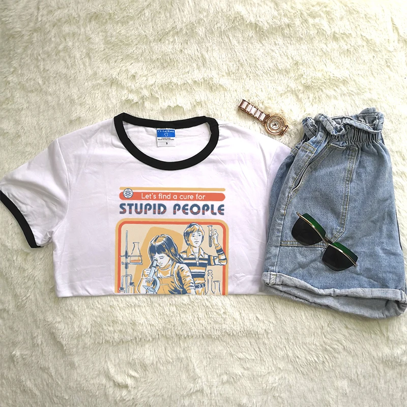 Новые Брендовые женские топы унисекс в винтажном стиле забавные летние