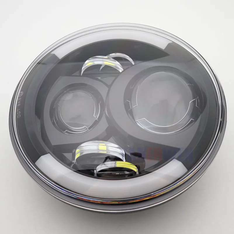 Передняя фара мотоцикла 7 дюймов светодиодные фары с DRL поворотным сигналом