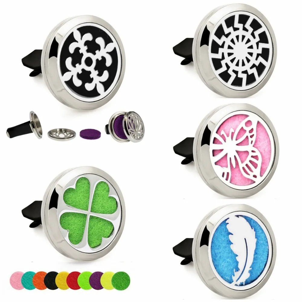 Цветок клевера новинка Поворотный Автомобильный диффузор с эфирным маслом