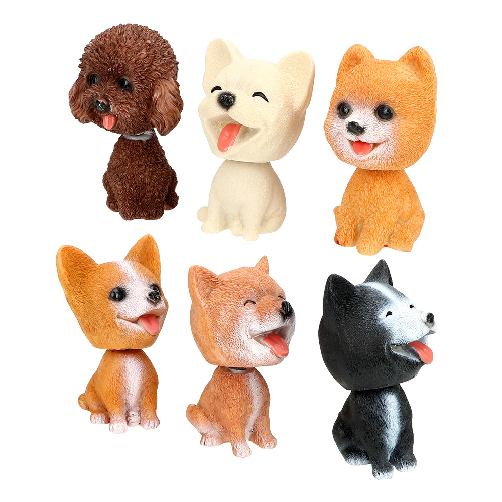 Авто встряхившая голова игрушечная приборная панель для автомобиля кивая собака