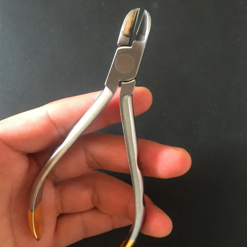 Wire Cutter Стоматологические плоскогубцы, Дистальные торцевые резцы, зубные нити, вольфрам, карбидные вставки, брендовые челюсти, арки, Ортодонтические инструменты - Цвет: Wire Cutter