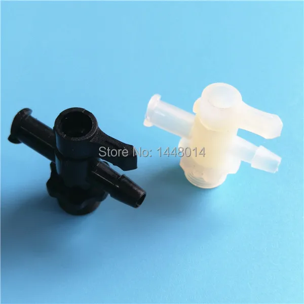 Наружный широкоформатный принтер запасные части пластиковый 3 ходовой клапан