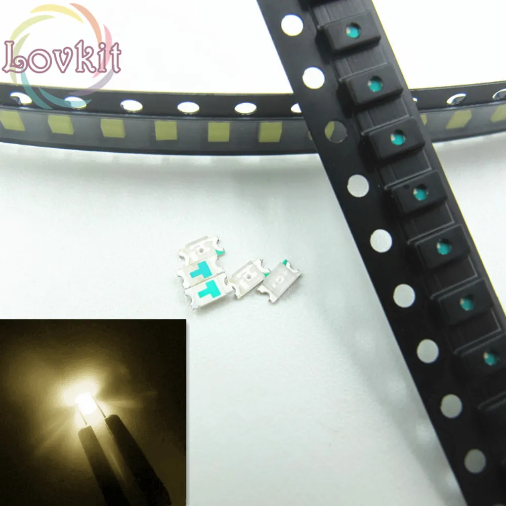 100 шт 0603 SMD теплый белый светодиод SMT светодиоды диод 2800 3500K Высокое качество чип