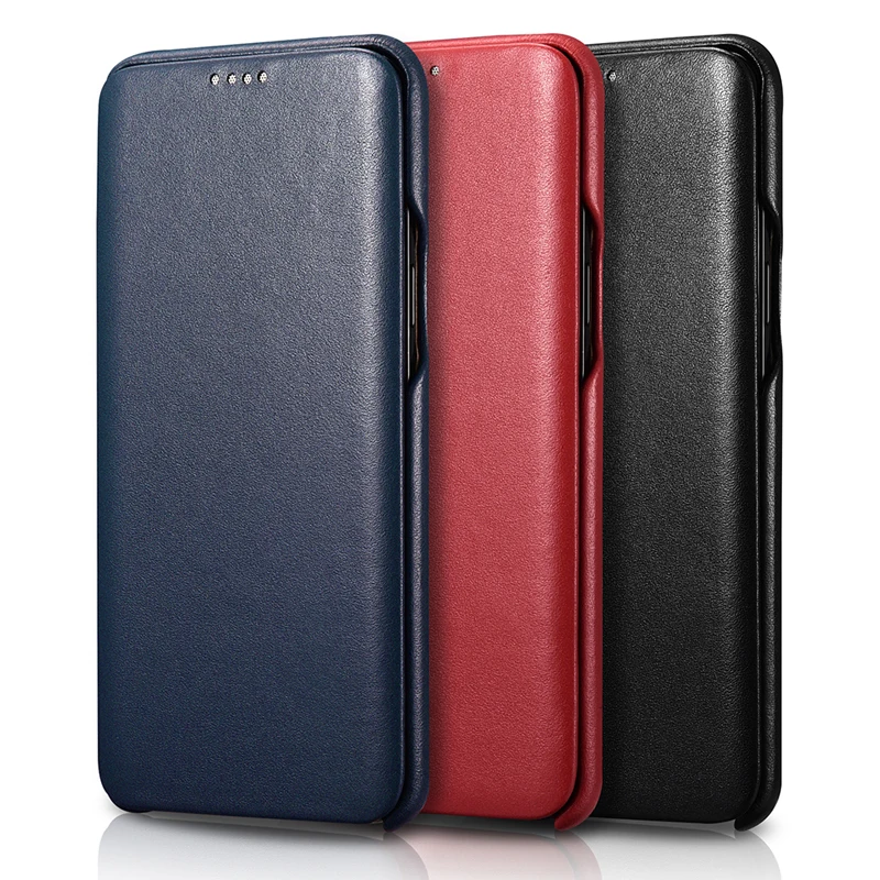 Новинка, 3 цвета, для samsung GALAXY S9,, icarer, бренд класса люкс, натуральная коровья кожа, натуральная кожа, изогнутый чехол, S9 Plus, чехол для телефона