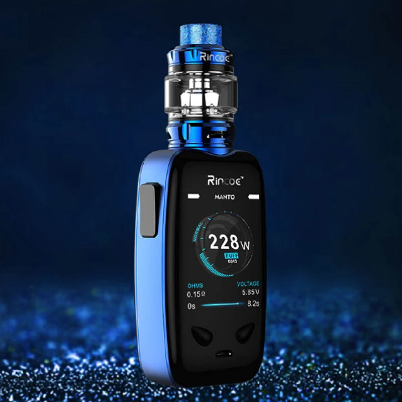 Оригинальный Rincoe Manto TC 228 Вт комплект коробка мод FT дисплей Стильная с метисом Sub