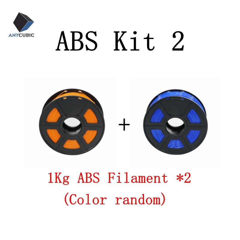 ABS Kit 2 ANYCUBIC 3D Принтер ABS нить комплект 1,75 мм 1 кг твердые пластиковые печатные резиновые расходные материалы 3D Печатный Материал Цвет на выбор - Цвет: ABS Kit 2