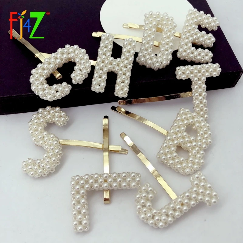 

Женские заколки для волос F.J4Z, с искусственным жемчугом
