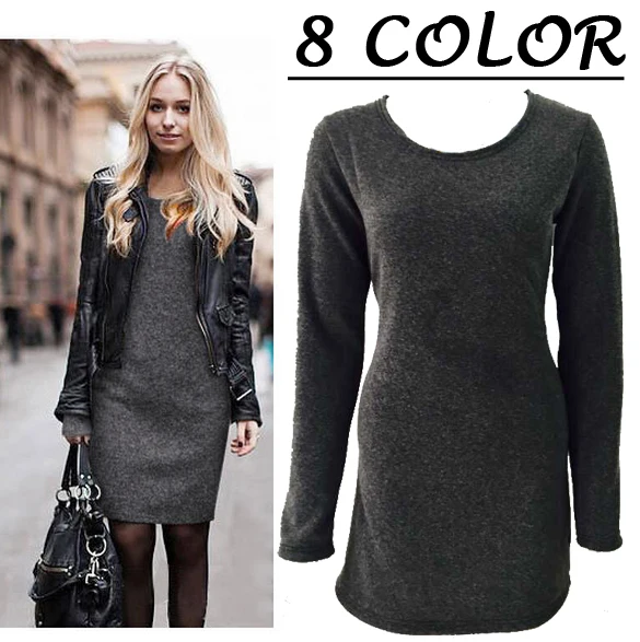 

Hot sale Ladies Elegant winter dress 2018 new fashion Sexy slim long sleeve Women clothing plus size S-3XL