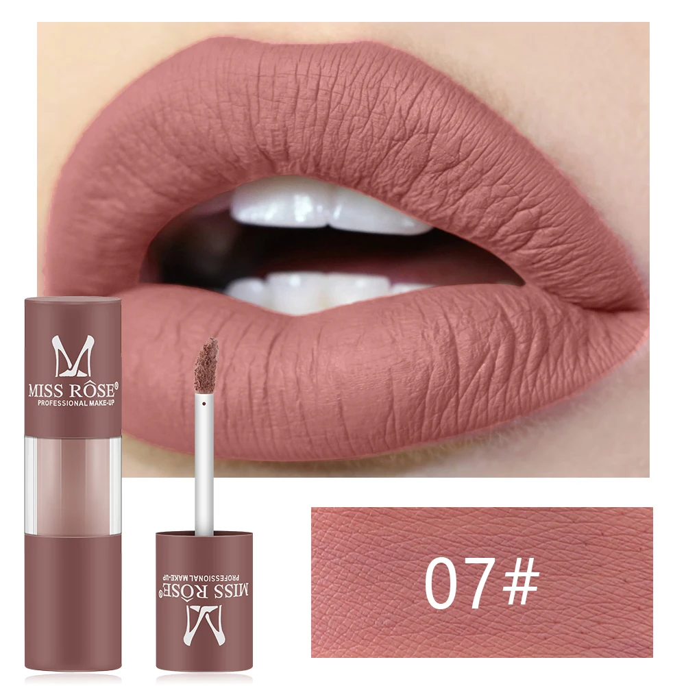Miss Rose матовый блеск для губ водостойкий прочный сексуальный телесный цвет