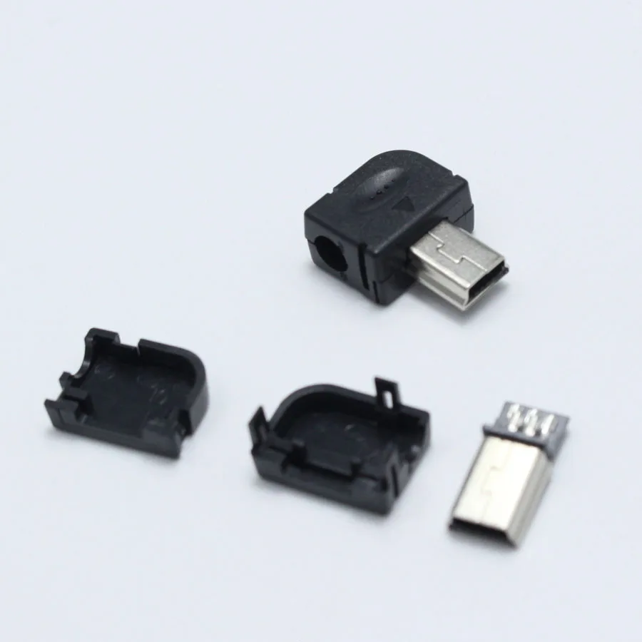10 шт. DIY Mini Type B USB 5Pin сварочный Тип штекер Коннектор 3 в 1 90 градусов адаптер для OD 4 0