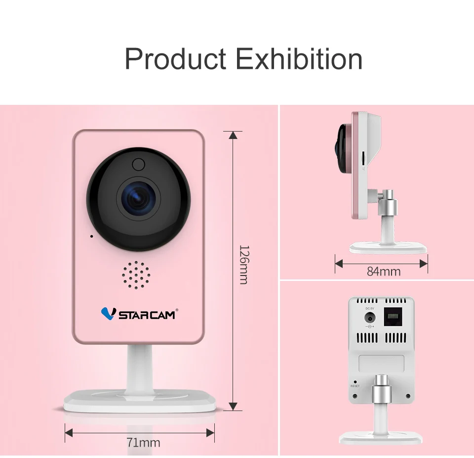 Ip-камера Vstarcam WiFi панорамная 1080P FULL HD мини-камера инфракрасного ночного видения беспроводная сигнализация движения видео монитор C60S