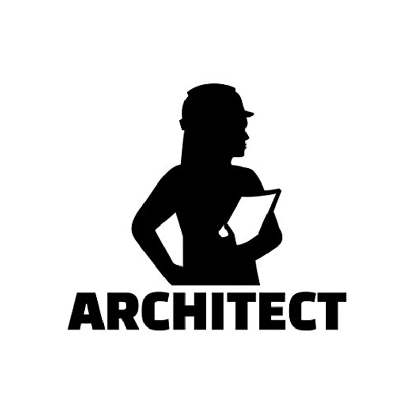 

Artworks Architect silhouette Vinyl Decal Sticker Art Painting Car Stickers Vinyl Decor Decals Checkered Flags WindshieldSticker