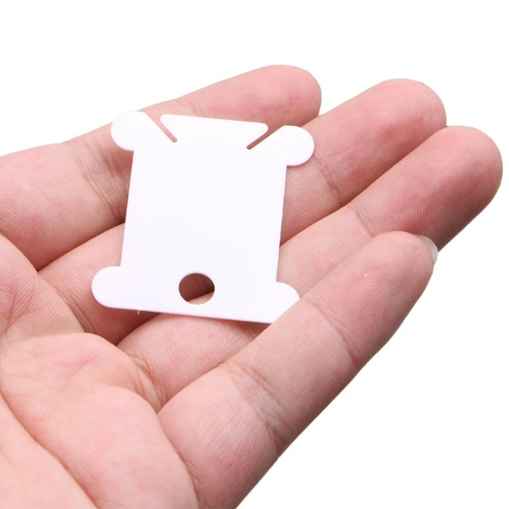 20 шт. шелковые вышивальные нити бобины крестиком пластиковый держатель для