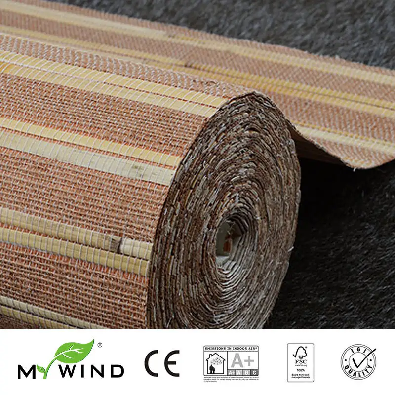 Коллекция 2019 года настенная бумага из джутовой ткани MY WIND Cane Роскошный