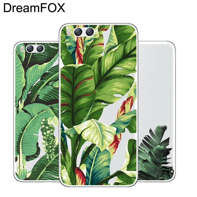 DREAMFOX M500 растения и цветы Мягкий ТПУ силиконовый чехол для Xiaomi Mi Note 2 3 4 5 6 8 SE M5 4C 4S 5C