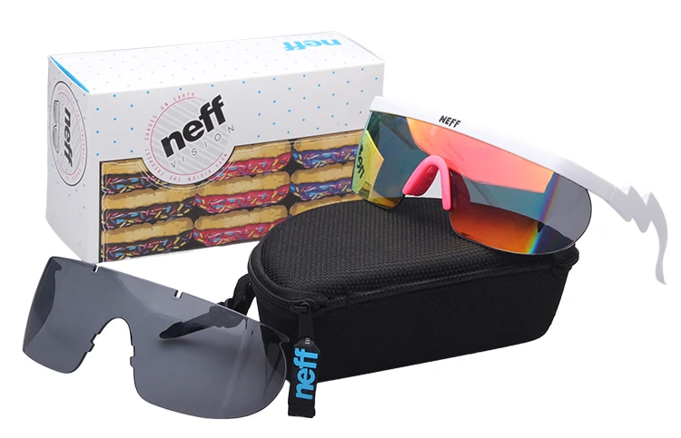 Солнцезащитные очки с упаковкой Neff брендовые дизайнерские градиентным