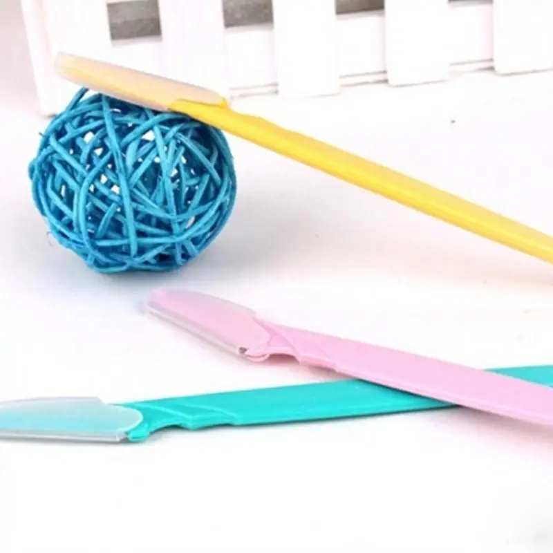 6 шт./компл. Портативный бровей Триммер для удаления волос набор бритва макияжа