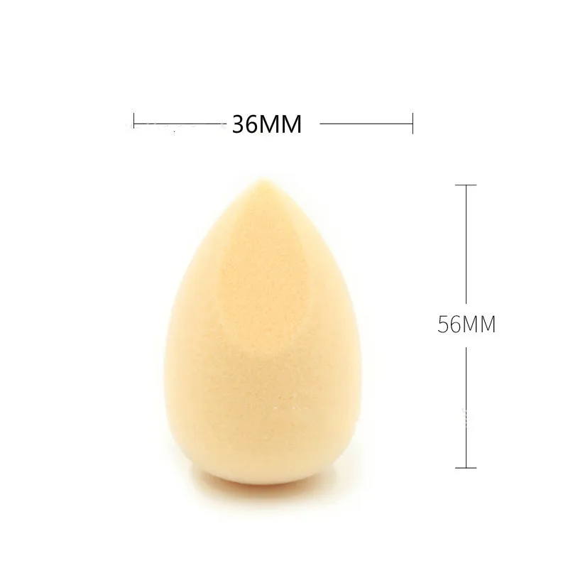 1pcs Beautypapa Бежевый Макияж спонж блендер не Латекс микрофибра пух поверхность легко носить с собой порошок Жидкая Основа гладкая косметика - Цвет: 1pcs