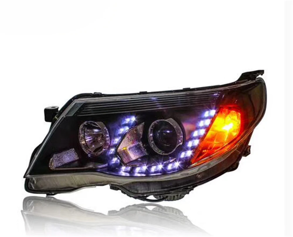 Стайлинга автомобилей фара для Subaru Forester фары 2008 2009 2010 2011 2012 светодиодный DRL Hid