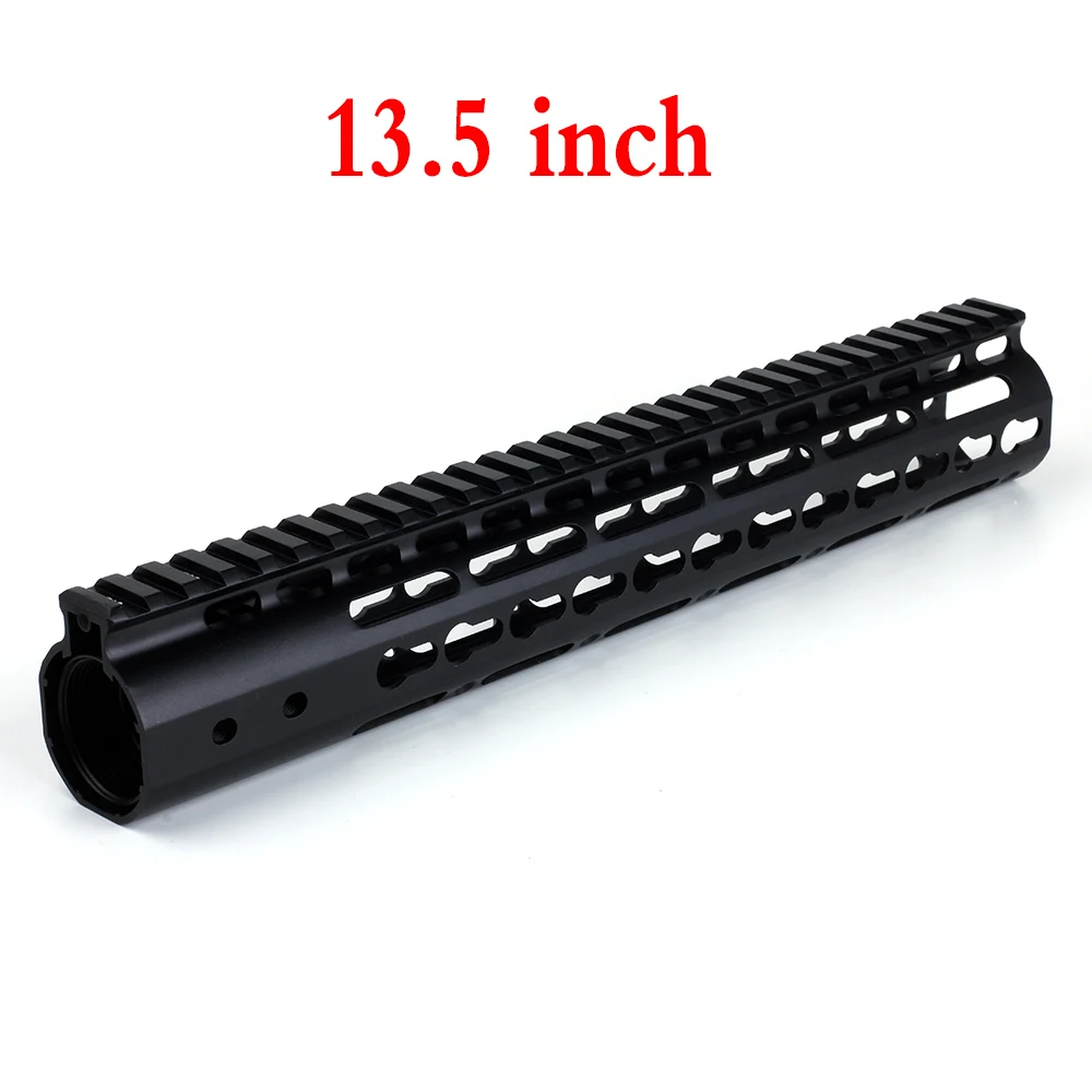 13.5 INCH Ohhunt тонкий стиль " 9" 1" 12" 13," 15" AR15 поплавок Keymod Handguard Пикатинни для охоты тактический прицел крепление - Цвет: 13.5 INCH