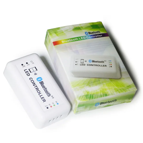 

ZJ-BLV-370; RGB Bluetooth светодиодный контроллер; DC12-24V вход; 4A * 3CH выход