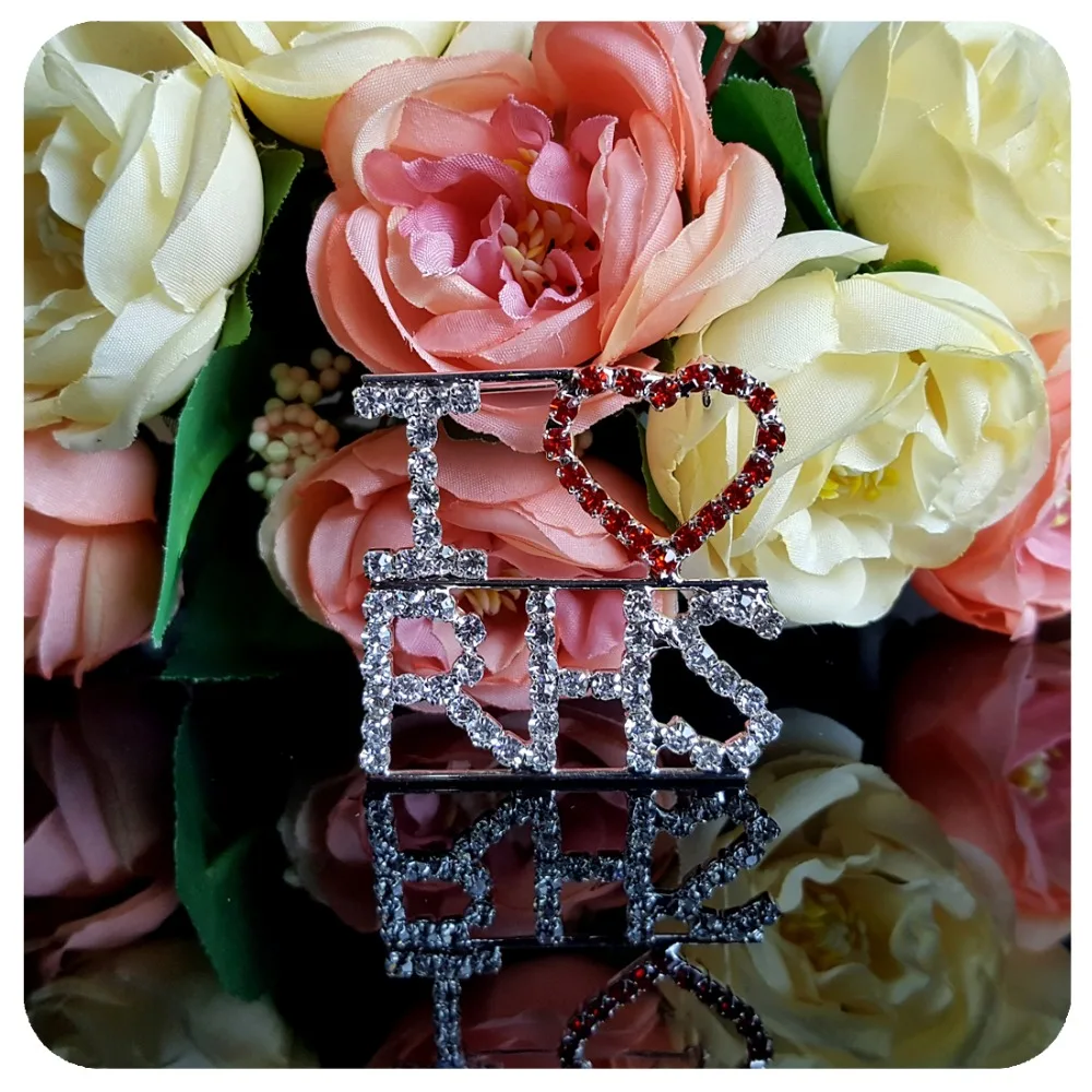 Украшения из страз Я люблю красную шляпу | и аксессуары