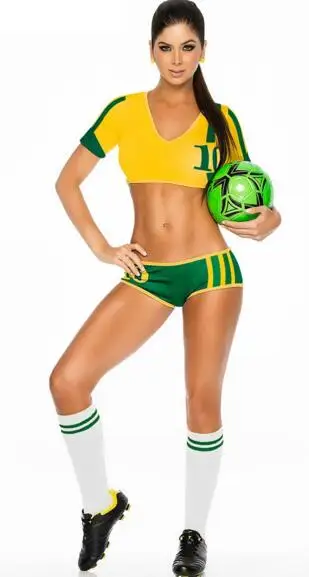 Australian Eurocup calcio bambino Болельщица Сексуальная футбольная Клубная одежда девушки бикини для косплея di gioco usura vestito esotico abbigliamento ds - Цвет: Australian
