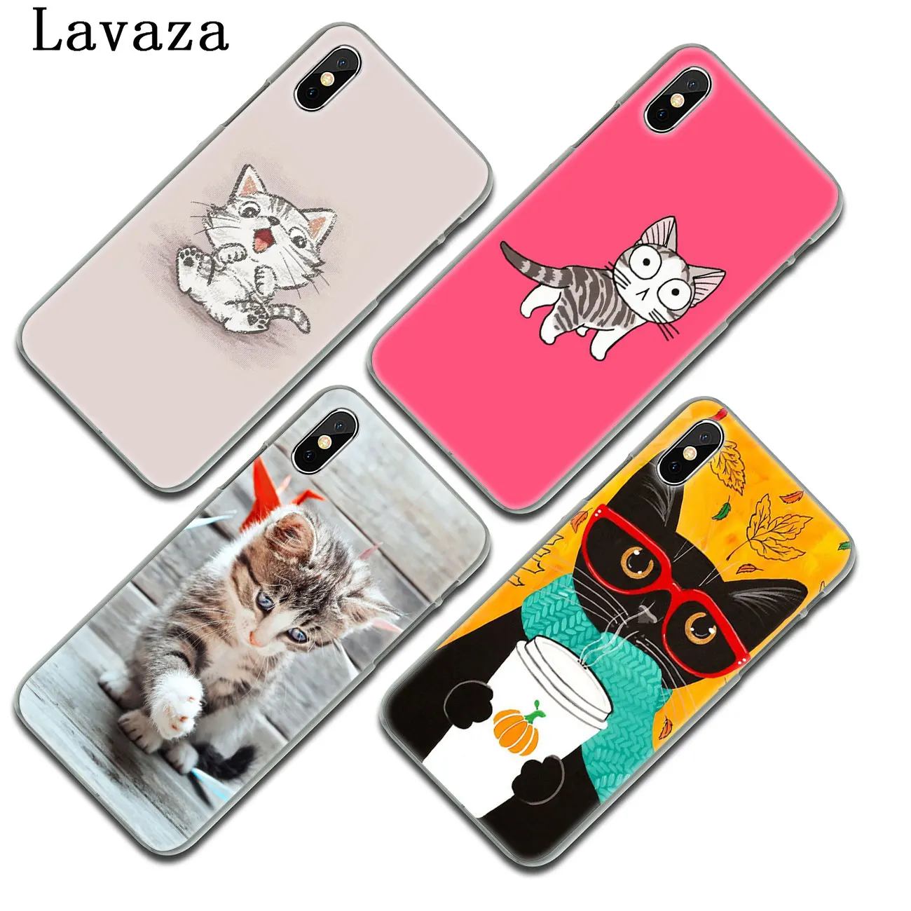Lavaza симпатичный Жесткий Чехол для iPhone XR X XS 11 Pro Max 10 7 8 6 6S 5 5S SE 4S 4|Чехлы-накладки| |