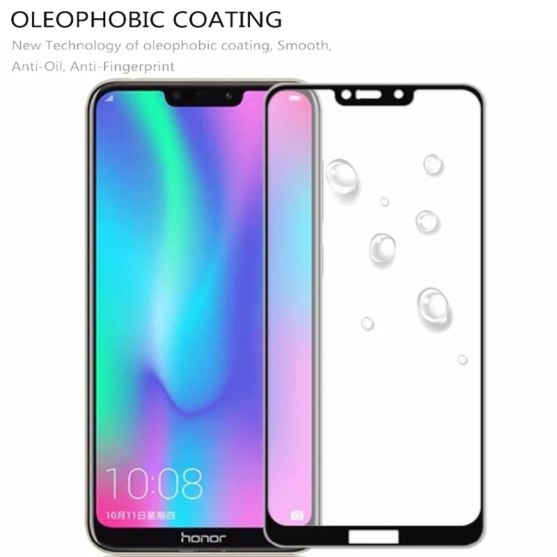 3D полное покрытие стекло для Huawei Honor 8 Lite Честь 8X 8C 9 10 защитное закаленное
