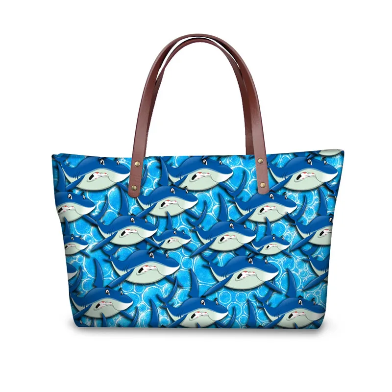 FORUDESIGNS/сумки с принтом дельфина акулы Женские известные бренды Прямая поставка