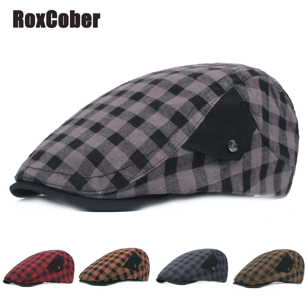 Береты RoxCober в сетку уличные Плоские береты для мужчин и женщин кепка