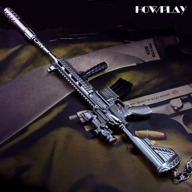 Howplay M416 винтовки металлические пистолет брелок pubg игрушечный снайперская
