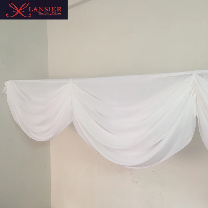 6 метров длина Белые Свадебные гирлянды для декорации фона съемные swag