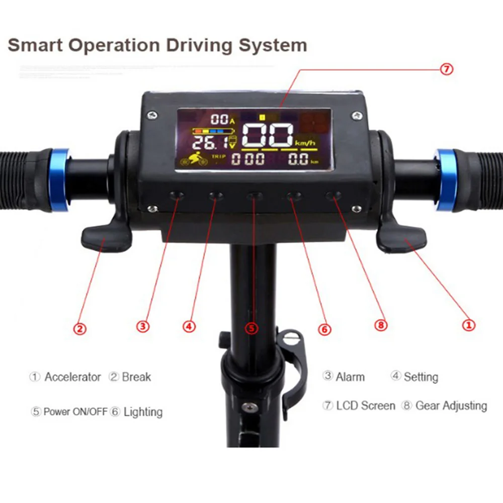8 дюймов Smart мини-Электрический Скутер 2 колеса скейтборд складной локомотив