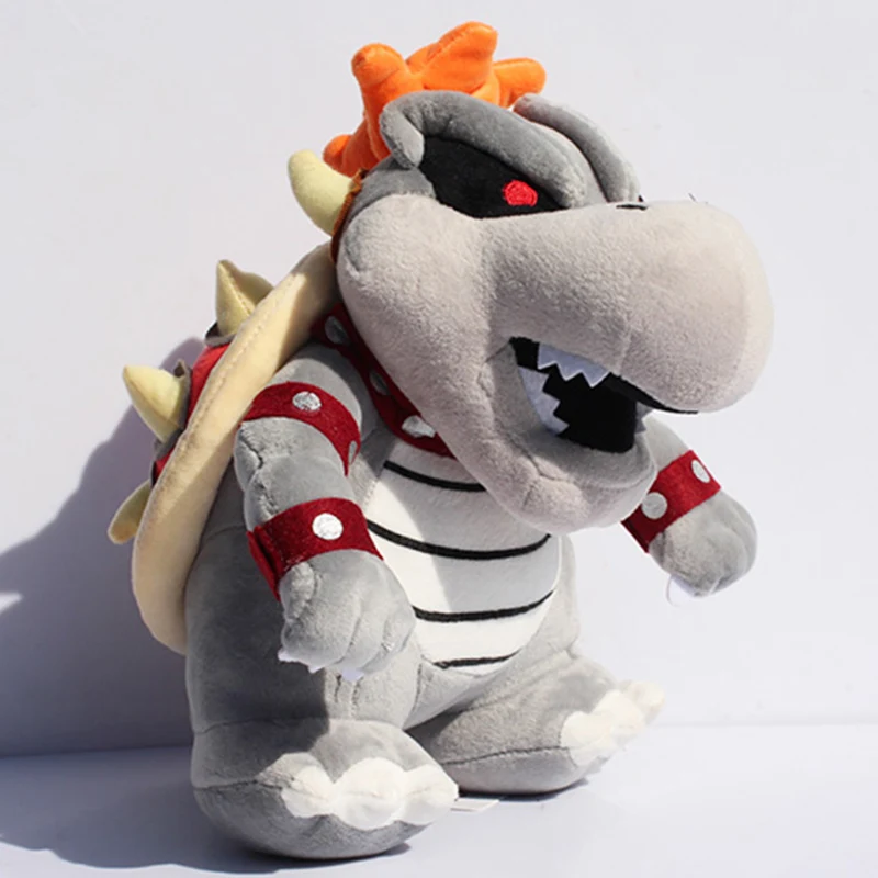 1 шт. 1" 28 см Супер Марио серый King BOWSER koopa Мягкие плюшевые игрушки, с биркой, в розницу