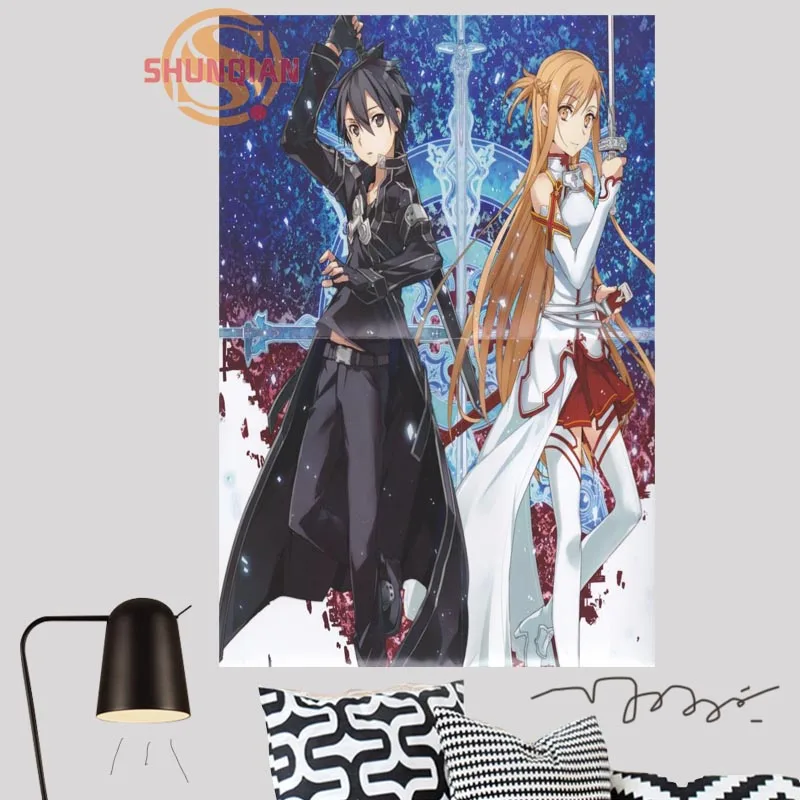 Декор для дома на заказ искусство меча в Интернете Холст Тканевый плакат постер