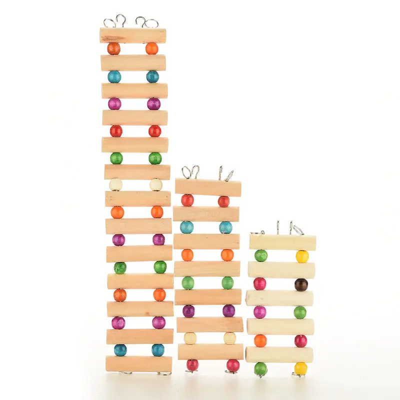 1 шт. лестница для хомяка птица деревянная игрушка попугай красочные восхождение