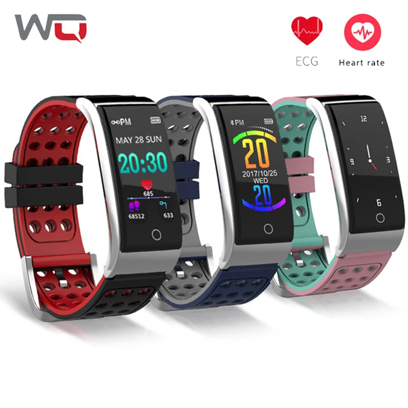 WQ E08 ECG PPG смарт браслет + HRV отчет фитнес кровяные часы водонепроницаемые