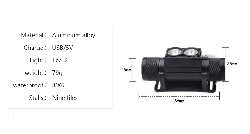 Мощный водонепроницаемый налобный фонарь usb зарядка XML L2 мини-Головной фонарь светодиодный cree головной светильник Перезаряжаемый 18650 светодиодный налобный светильник
