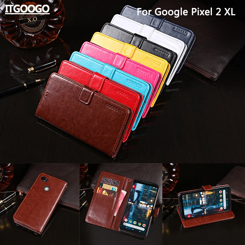 Itgoogo для Google Pixel 2 XL чехол 6 0 &quotВысокое качество Флип кожаный телефон сумка кошелек