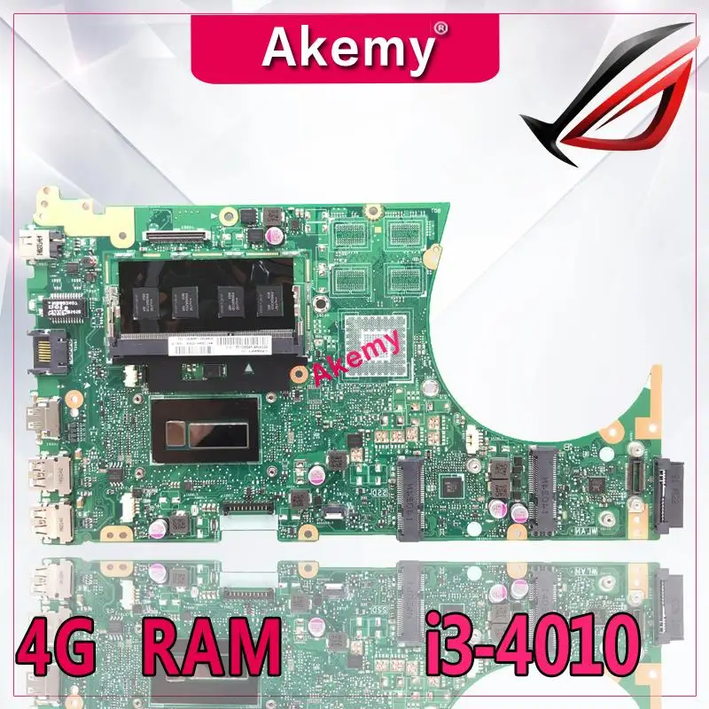 Akemy S551LA материнская плата для ноутбука For Asus S551LB S551LN S551L R553L S551 тест оригинальная 4G