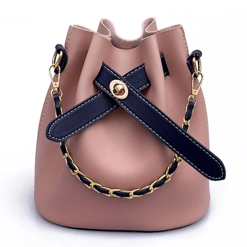 Милая сумка ведро с ремешком женская через плечо из искусственной кожи Модные