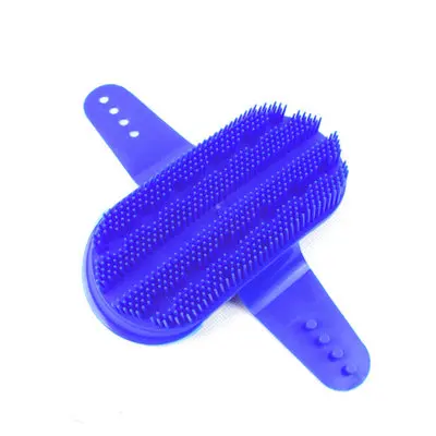 Horse brush horse cleaning stable supplies massage brush - Цвет: Синий