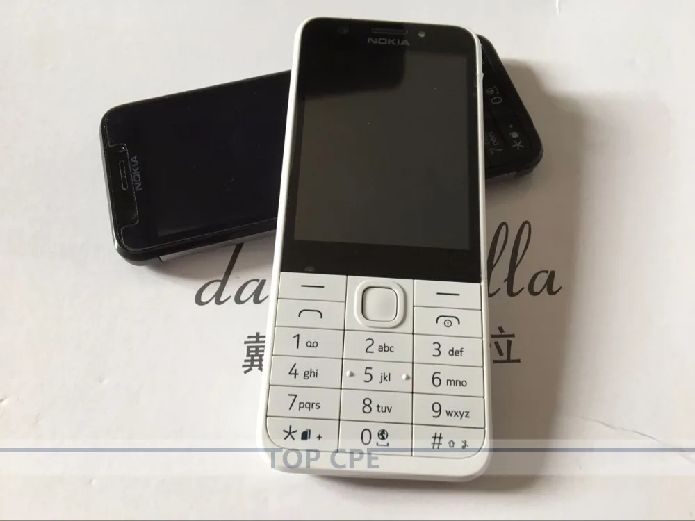 Nokia 230 разблокированный GSM 2," Dual SIM 2MP 360P одноядерный дешевый мобильный телефон Восстановленный мобильный телефон